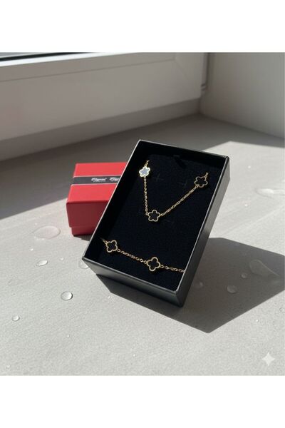 ELVİORA STORE طقم يونكا من الفولاذ الذهبي