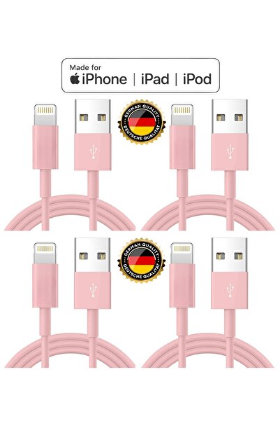 Gamgam Techno 4 Adet Iphone Uyumlu Rose Gold Hızlı Şarj-Data Aktarım Kablosu ...