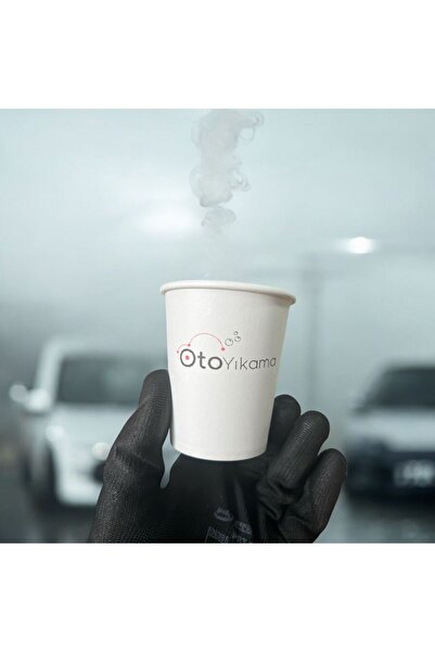 SBStrend OTO YIKAMA Temalı Tek kullanımlık 7 Oz 50 Adet Üreticiden Karton Bardak