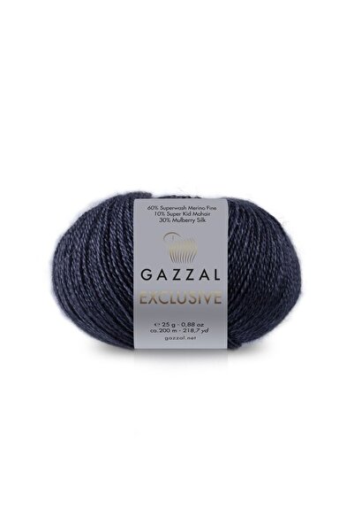 Gazzal Exclusive 3-Pack 60% Merino 30% Silk 10% Kid Mohair – 25 g 200 m Fine ...