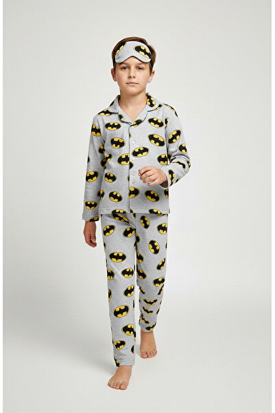 Beka Kids Set de pijamale cu personaj modele pentru băieți, cu nasturi în faț...