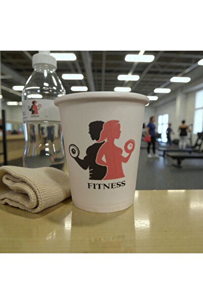SBStrend Fitness Gym Themed Disposable 7 oz 200 Count Paper Cups from Manufac...