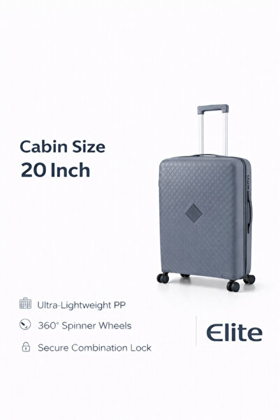 Elite حقيبة سفر فاخرة صلبة مقاس 20 بوصة - حقيبة سفر خفيفة الوزن بعجلات دوارة ...