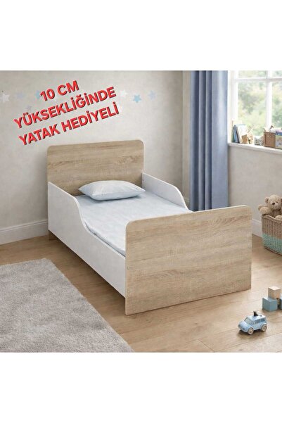 ROYALYAT Montessori Sabit Bebek Karyolası | Yan Korumalı Beşik | 60x120 & 70x140