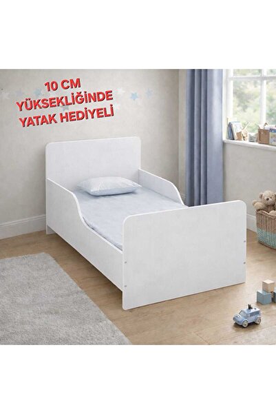 ROYALYAT Ahşap Montessori Sabit Bebek Karyolası – Yan Korumalı Güvenli Beşik ...