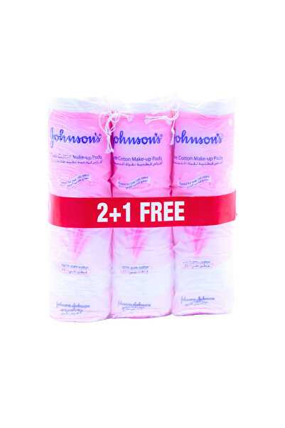 Johnson PURE COTTON MAKE-UP PADS 2+1FREE