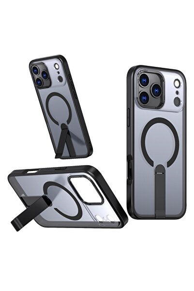 OEM Хибриден Armor X калъф, съвместим с iPhone 17 Pro, MagSafe черен