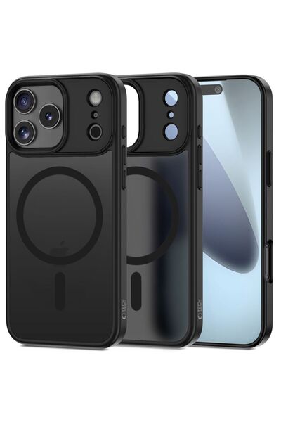 Tech-Protect Carcasă Magmat Neagră Mată pentru iPhone 17 Pro Max