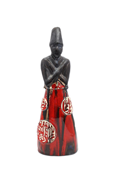 Generic تمثال درويش دوار من السيراميك - منحوتة راقص صوفي، زينة منزلية روحانية