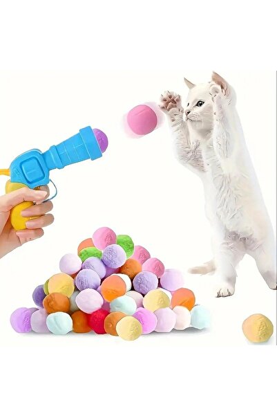 GOLD BE مسدس ألعاب القطط التفاعلي - وقت لعب ممتع مع كرات قطيفة + كرات قطيفة إ...