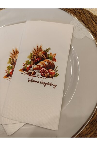 Bymarydesing Dekoratif Sunum Peçetesi | Doğum Günü, Davet ve Özel Gün| 12li K...