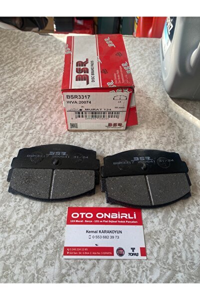 BEŞER OTO ONBİRLİ MURAT 124 ARKA BALATA TAKİM (DiSKLİ)