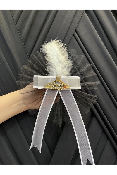 ecrin tuhafiye hobi Siyah Beyaz Damat Bohça Süsü, Gelin Çeyiz Düğün Nişan Val...