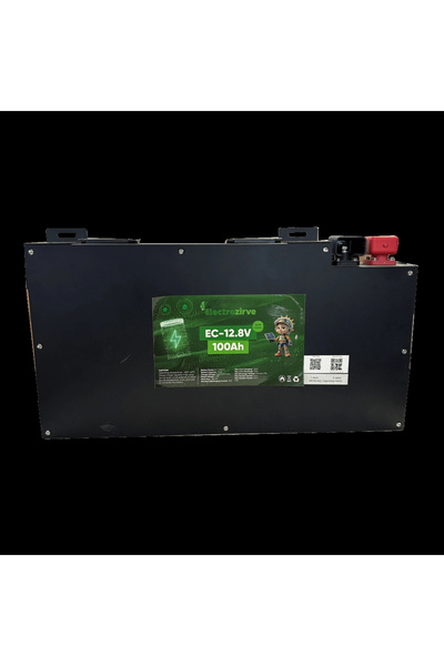Electrozirve 12.8V 100Ah Slim Kasa Lityum (LiFePO4) Batarya