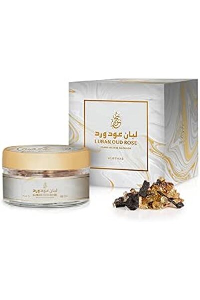 ALREHAB Incense of Oudh Rose, 60 grams