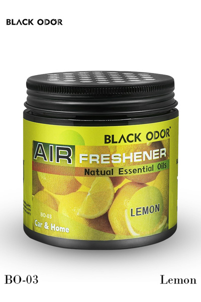 Black Odor BO-03 Lemon Air Freshener for Car & Home with Natural Essential Oils
