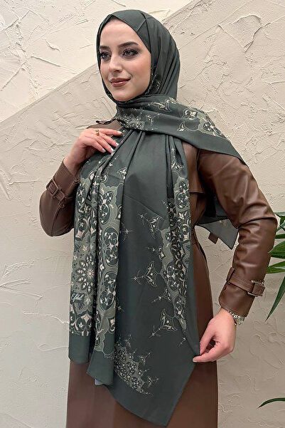 efdal şal eşarp Sufi Pattern Cotton Chiffon Shawl