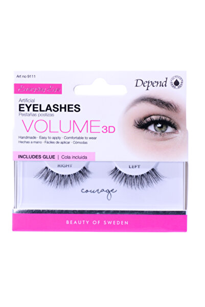 Depend رموش اصطناعية + غراء كوريج #9111