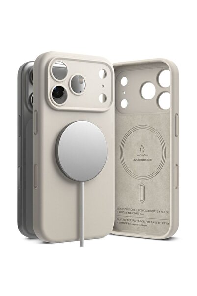 Ringke Silicone MagSafe Case for iPhone 17 Pro, Beige