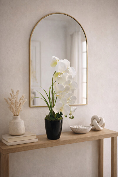 Evila Dekoratif Yapay Tek Dal Orkide Çiçeği – Gerçeğe Yakın ve Bakım Gerektir...