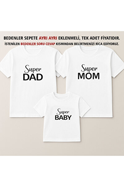 MODA Birthday Dad Mom Printed Mother Father Child Family T-Shirt Combination