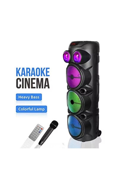 SOONBOX 3X8 İNÇ BÜYÜK BOY TEKERLEKLİ BLUETOOTH SPEAKER ŞARJLI KABLOSUZ MİKROF...