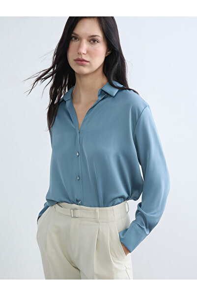 LC Waikiki Sparkling Choices Satin Women's Shirt from Shining Store