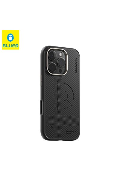 BLUEO حافظة هاتف آيفون 16 برو ماجسيف متوافقة مع نسيج مغناطيسي 600 دي من ألياف...