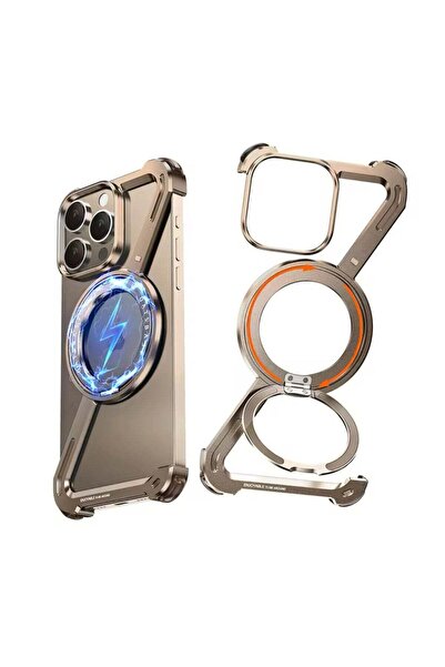 Generic Case for iPhone 16 Pro Max Frameless with MagSafe Kickstand