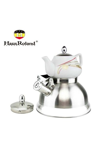 Haus Roland Stainless Steel Tea Kettle with Ceramic Top Pot from HausRoland