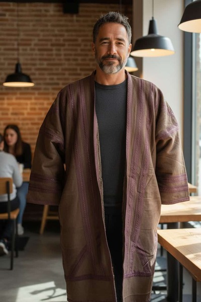 MODA İçi Yünlü Erkek Cepsiz Kürk