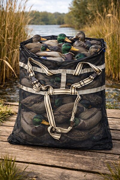 ÖZDEMİR AV MARKET 59 ÖRDEK MÜHRESİ TAŞIMA ÇANTASI / CUVALI SİYAH RENK