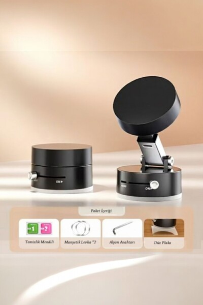 safestore 360 Dönebilen Araç İçi Telefon Tutucu Vakumlu Magsafe Destekli Masa...