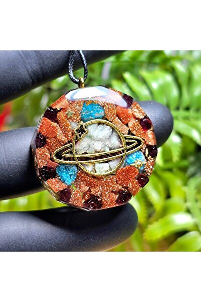 Singincraft Saturn - Planet - Star Stone Orgonite Pendant (Handmade Design Pr...