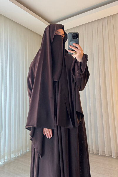 durushams Medina Shawl Veil Ferace Set, Umrah Pilgrimage, Women's Ferace, Hij...