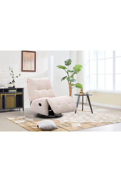 ALTIS كرسي استرخاء دوار بدون مساند للذراعين، بتصميم مريح، مع حركة هزازة سلسة ...