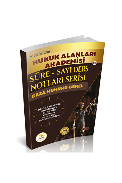 Savaş Yayınevi HUKAL HMGS/HAKİMLİK Süre-Sayı Ders Notları Serisi Ceza Hukuku ...
