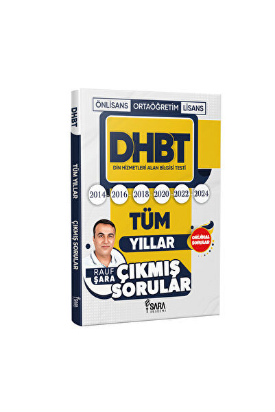 Şara Akademi DHBT Tüm Yılların Çıkmış Soruları (2014-2024) -