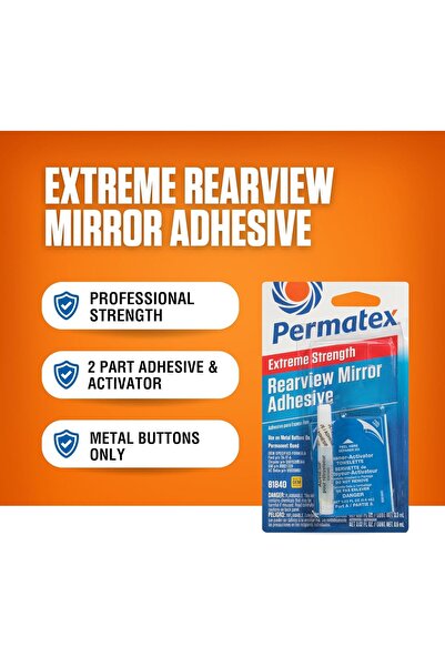 Permatex 81840 Extreme Rearview Mirror Professional Strength