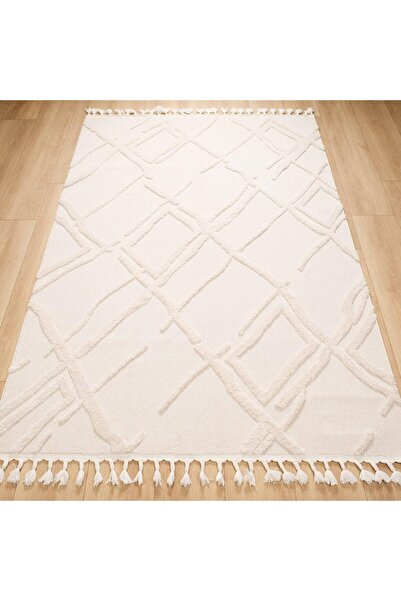 Eko Halı Terazzo İskandinav Desenli Makine Dokuma Halı-TERAZZO TRZ 03 WHITE