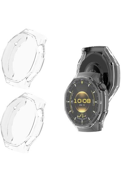bbtech 2 Pcs for Huawei Watch Gt 6 Pro 46mm Compatible Transparent Silicone C...