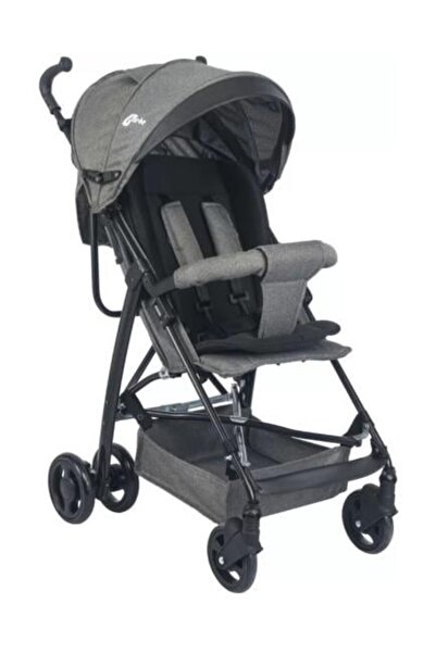 Be-Be Basic Pratik Baston Bebek Arabası Siyah Antrasit