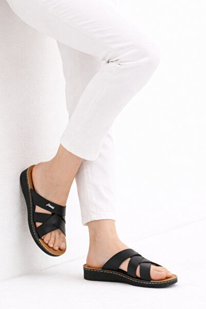 Wordex Apl 400-1 Soft Cross Daily Women's Comfortable Slippers