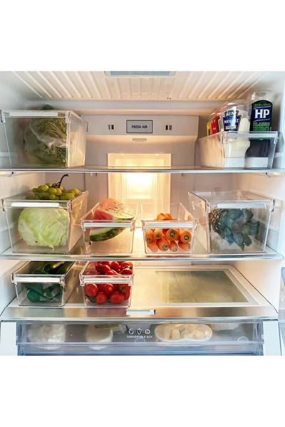 trendmutfak Buzdolabı Düzenleyicisi - Kristal Şeffaf - 3 'lü Paket