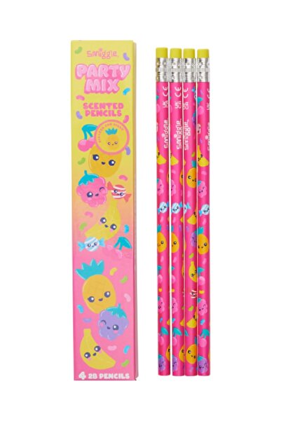 SMIGGLE Mixed Fruit Scented 2B Pencil 4 Pack
