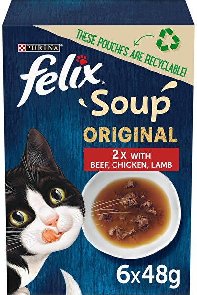 Felix شوربة مختارة من مزرعة بورينا (48 غرام × 6)