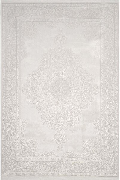 Apex Halı Marea 8811MA Ekru Akrilik Saçaklı Sık Dokuma Premium Halı