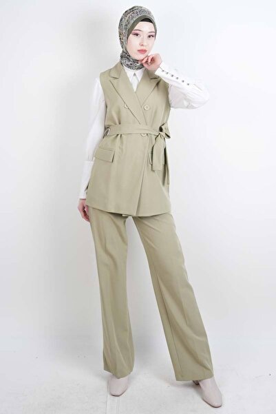 03KIZKULESITEKS طقم تيسيتير طقم فيست بليزر برباط بأربعة أزرار، طقم مكون من قط...