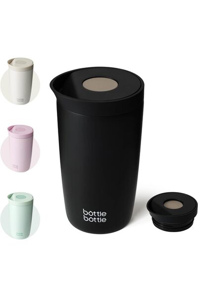 Generic Insulated Travel Mug 350ml Stainless Steel Office Coffee Cup with Pus...