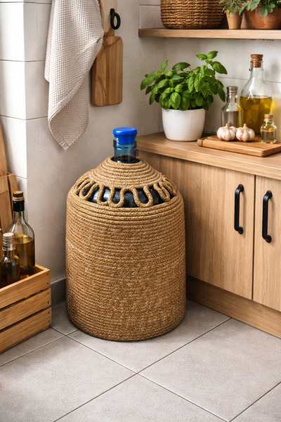 Home Hasır Damacana Kılıfı, El yapımı Damacana Örtüsü